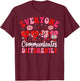 Speech Therapy SLP Communication Valentines Autism T-Shirt - T-Shirt | Maroon