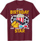 Birthday Party Theme Family Movie Night Boys Girls T-Shirt - T-Shirt | Maroon