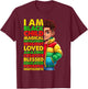 I am Black History Month Shirt Kids Boys African American T-Shirt - T-Shirt | Maroon