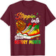 Stepping Into Sneakers Black History Month Black Girls T-Shirt - T-Shirt | Maroon