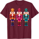 Nutcracker Christmas 2025 Xmas Pajamas Women Kids T-Shirt - T-Shirt | Maroon