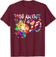 This Artist is 10 Years Old Birthday 10th Painting Art Party T-Shirt - T-Shirt | Maroon