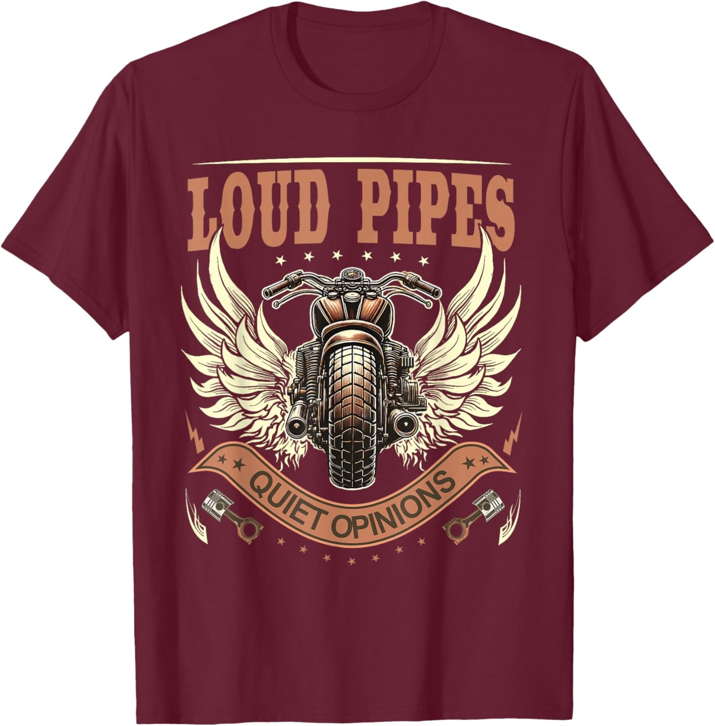 Funny Rider Motorcycle Lovers Biker T-Shirt - T-Shirt | Maroon