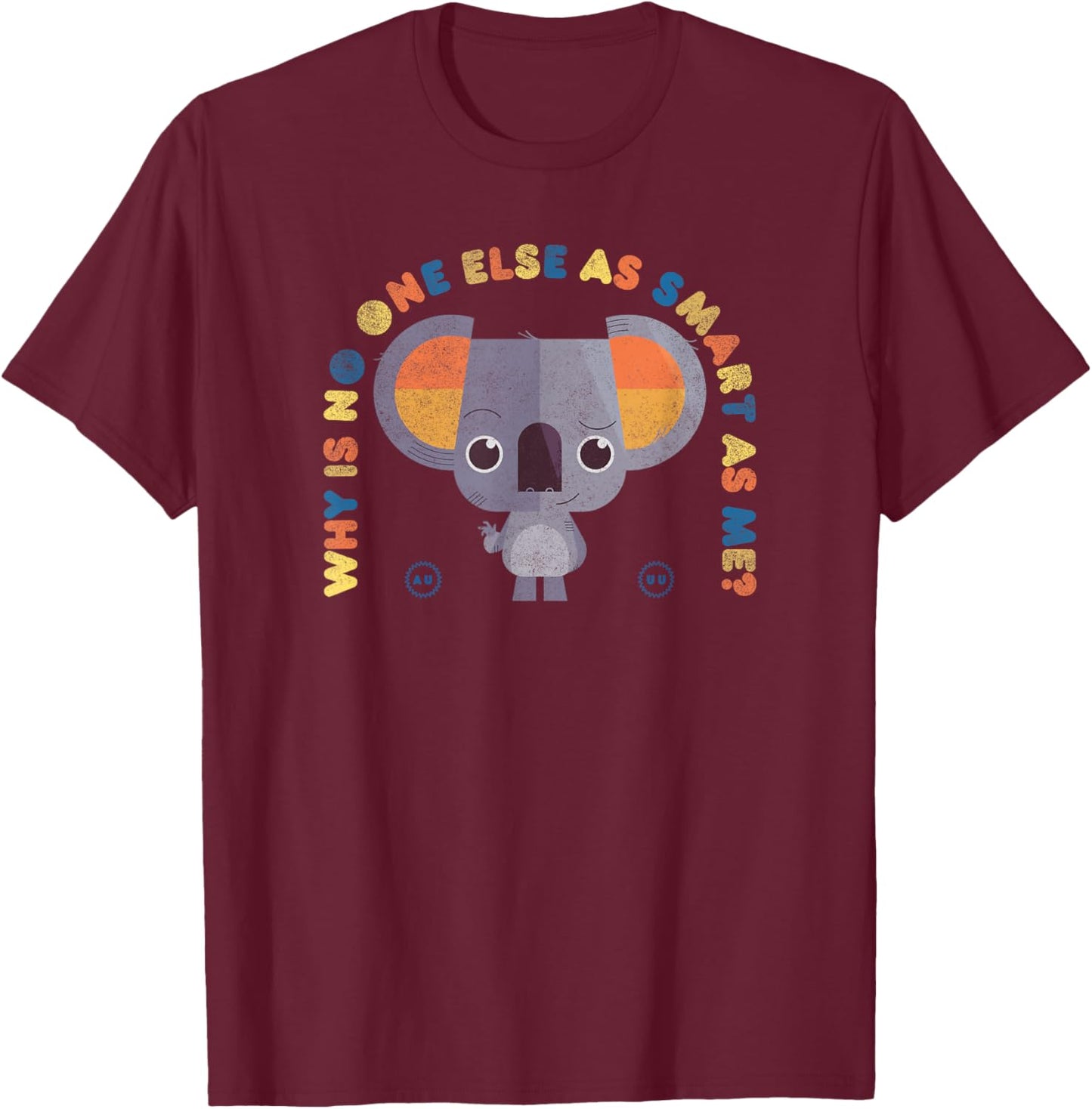 Back to The Outback Pretty Boy Text Arch T-Shirt - T-Shirt | Maroon