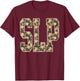Retro Camo SLP Speech Language Pathologist Camouflage Speech T-Shirt - T-Shirt | Maroon