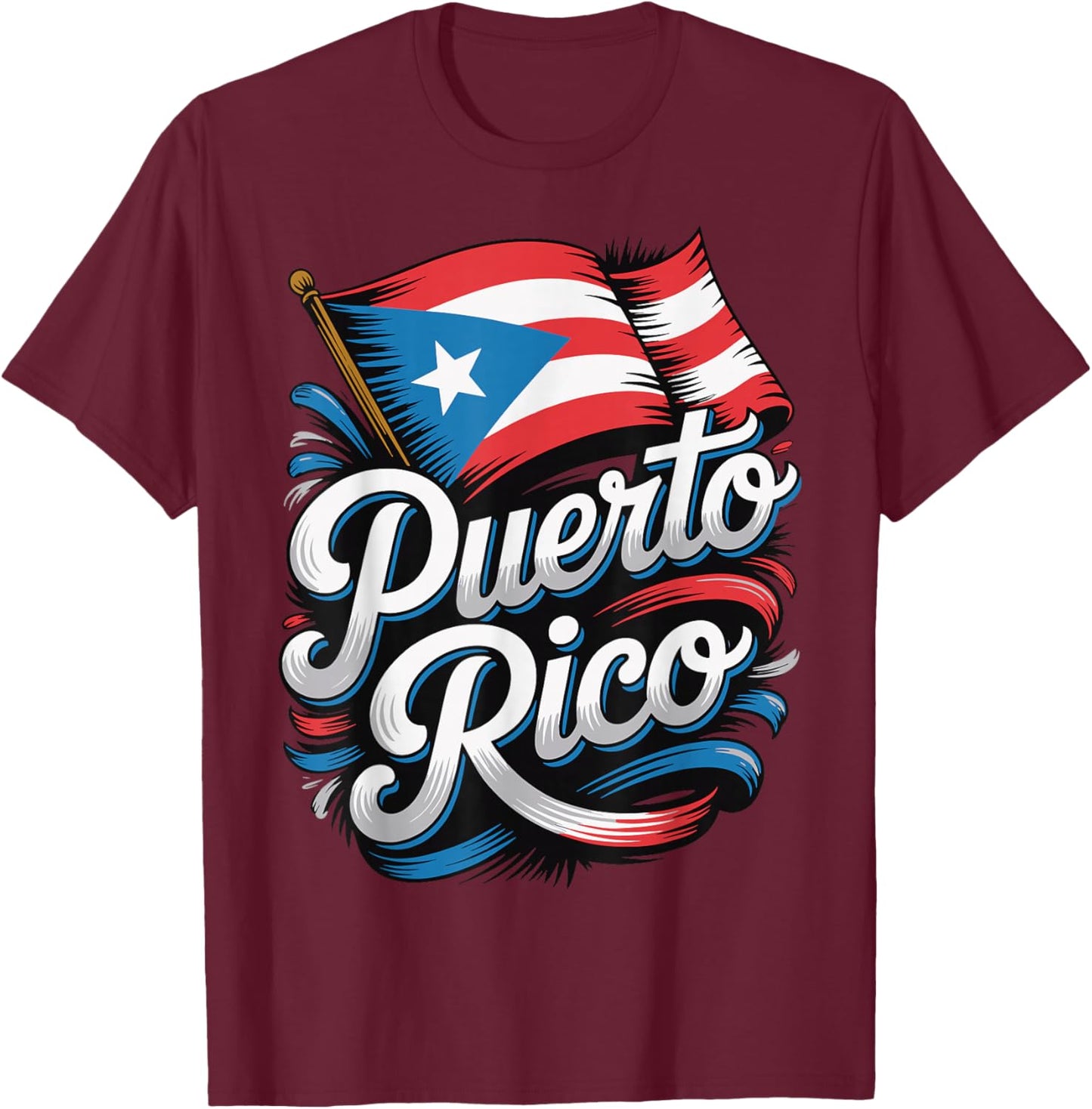 Puerto Rico T-Shirt - T-Shirt | Maroon