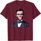 Abraham Lincoln Blowing A Bubble Bubblegum T-Shirt - T-Shirt | Maroon