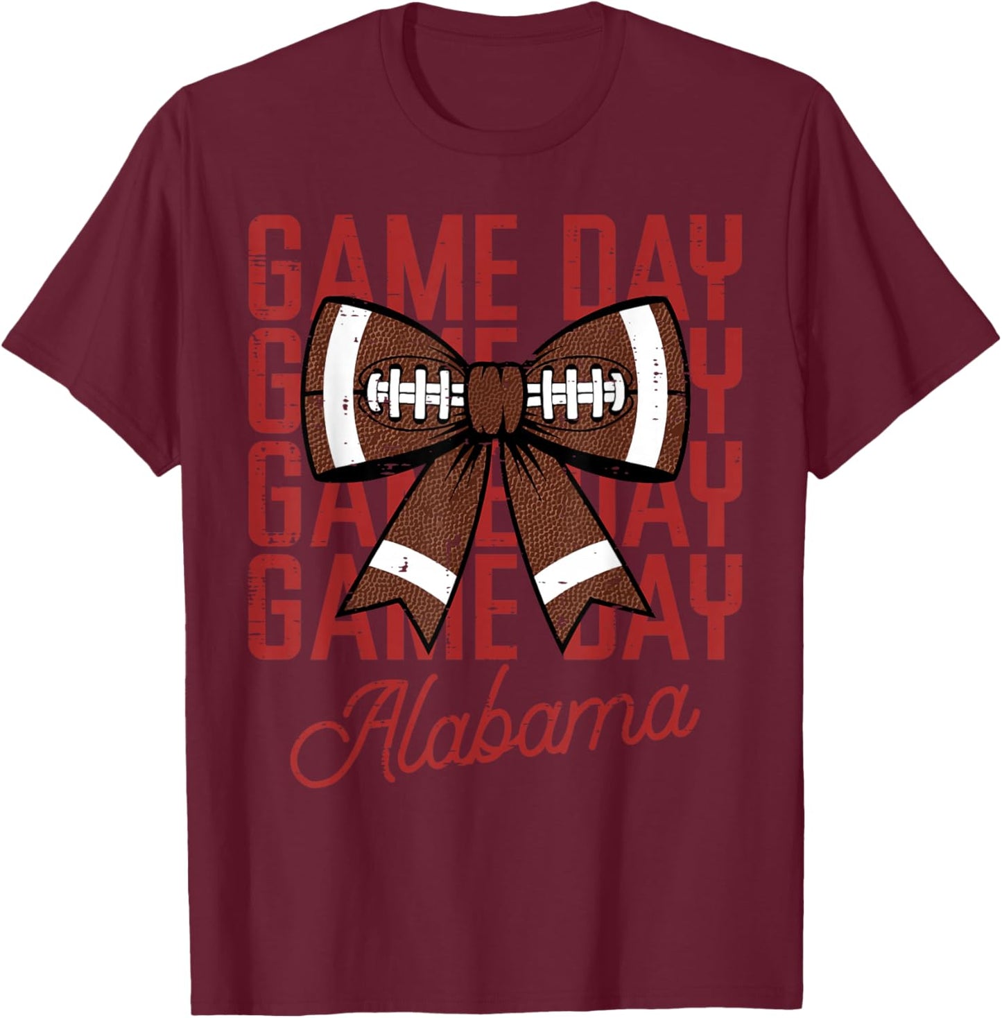Alabama Men Kids Women Boys Girls Youth Teen T-Shirt - T-Shirt | Maroon