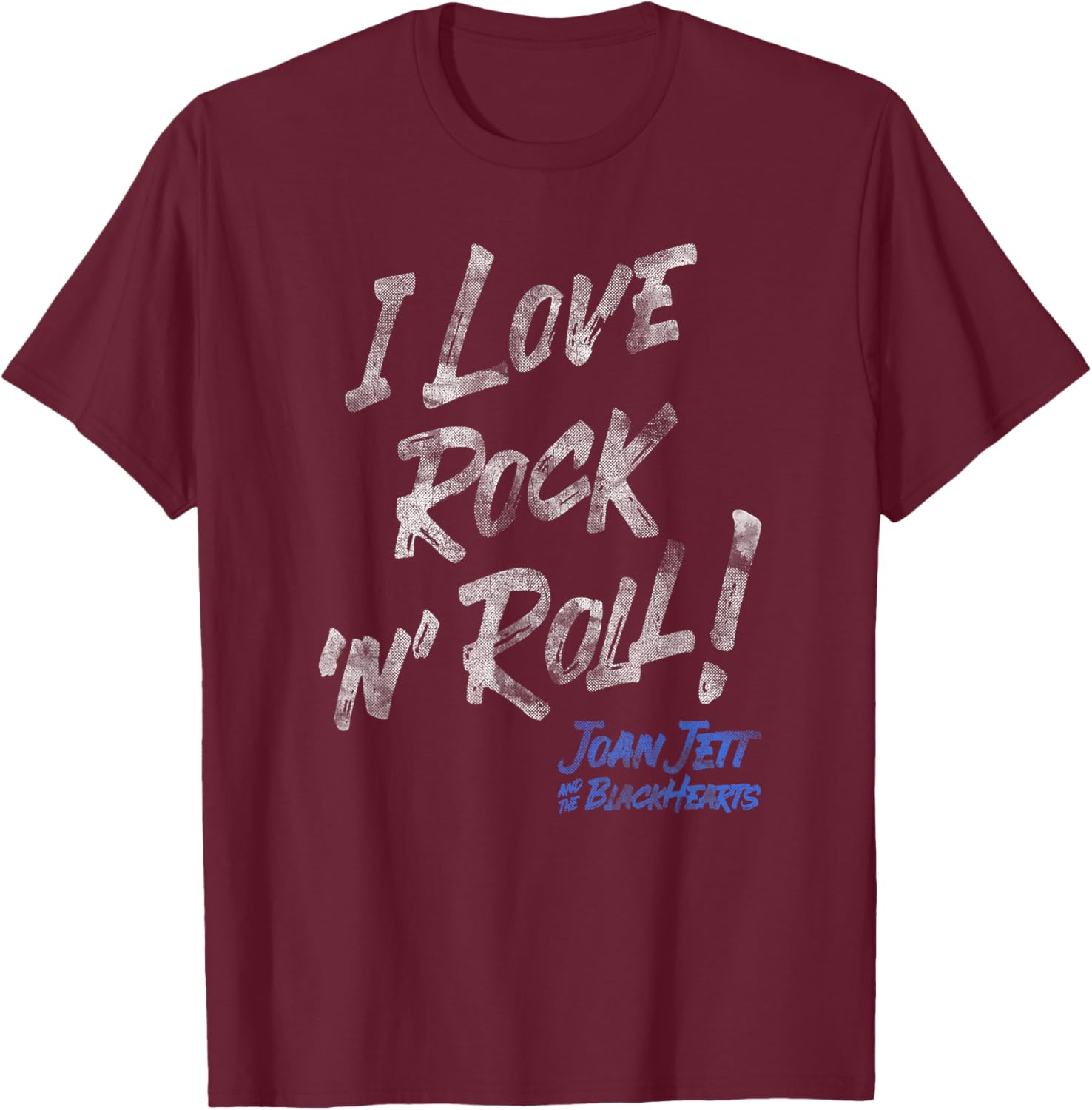 Joan Jett and The Blackhearts - I Love Rock 'n' Roll T-Shirt - T-Shirt | Maroon