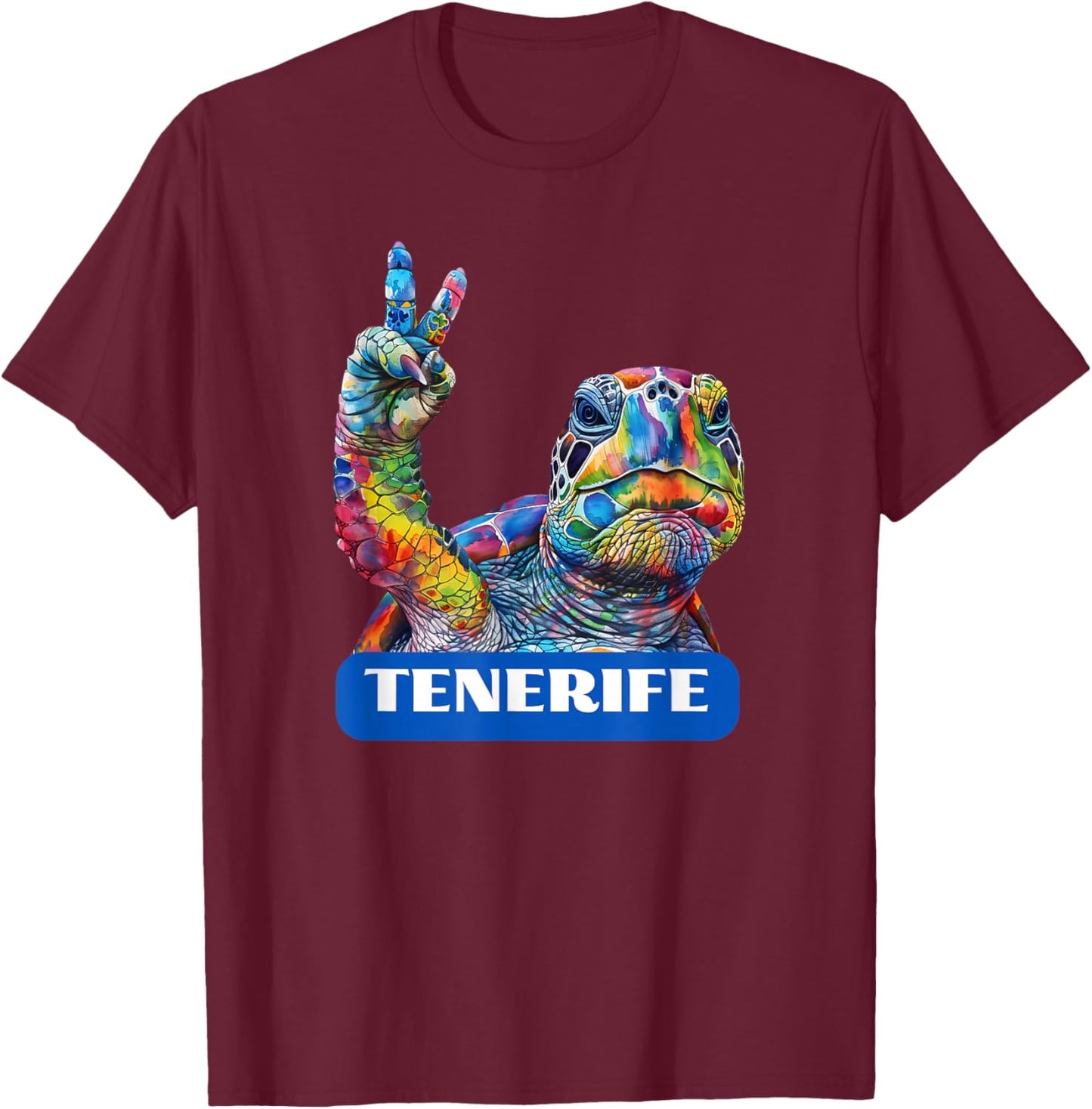 Spain Canary Islands Tenerife T-Shirt - T-Shirt | Maroon