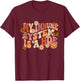 Retro Groovy My Immune System is A Hoe Butterfly T-Shirt - T-Shirt | Maroon