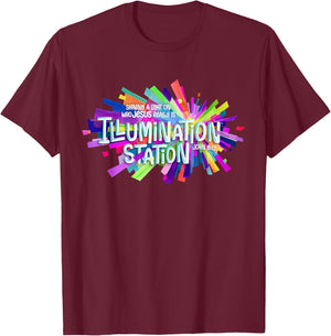 Illumination Station Shining A Light On Who Jesus Really is T-Shirt - T-Shirt | Maroon