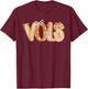 Vintage Classic 90's Vols T-Shirt - T-Shirt | Maroon