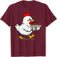 Chicken Pot Pie Funny Pi Day T-Shirt - T-Shirt | Maroon
