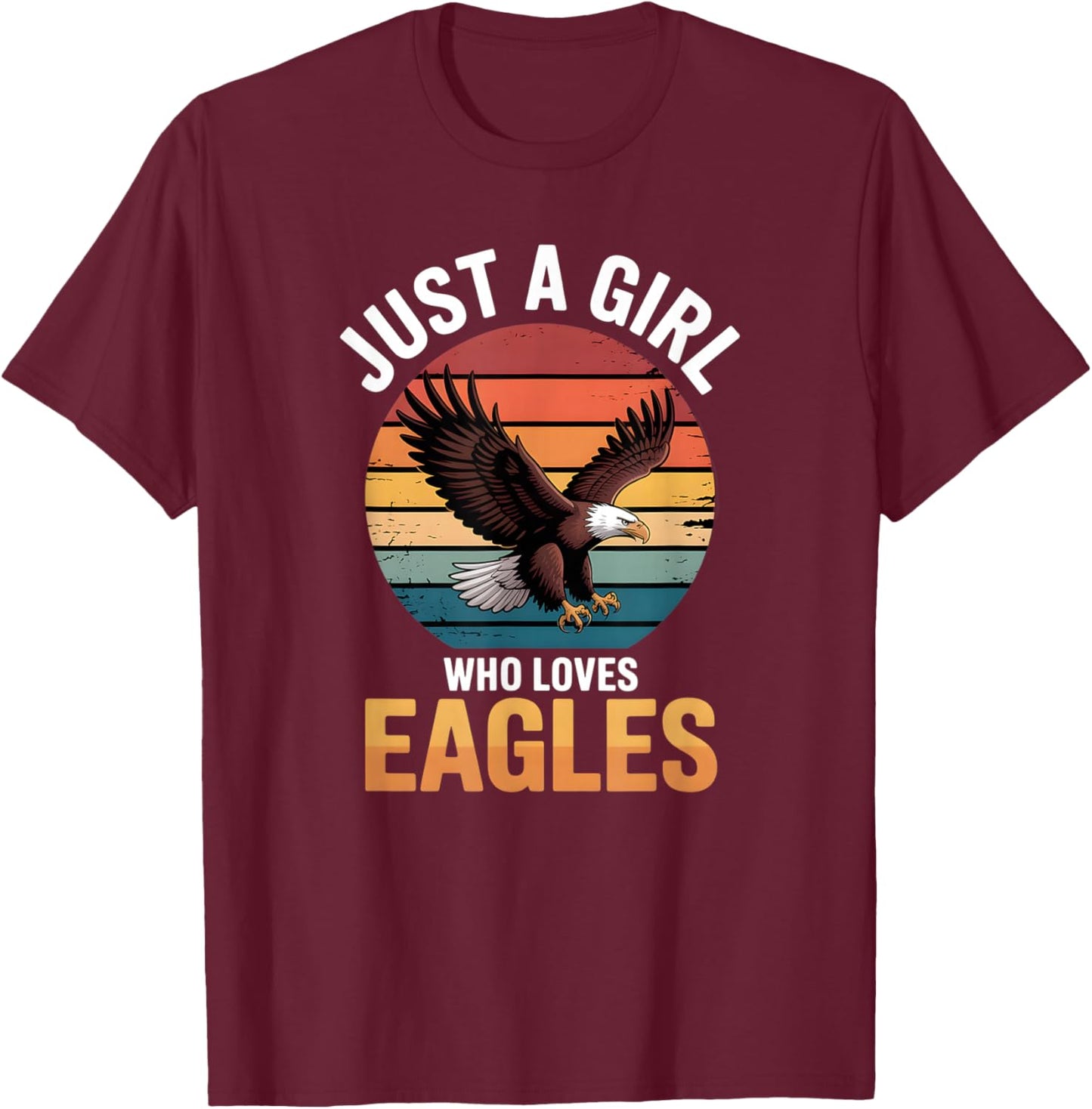 Girls Eagle T-Shirt - T-Shirt | Maroon