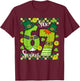 St Patricks Day 67 Six Seven 6 7 Meme Boys Girls Teens Kids T-Shirt - T-Shirt | Maroon