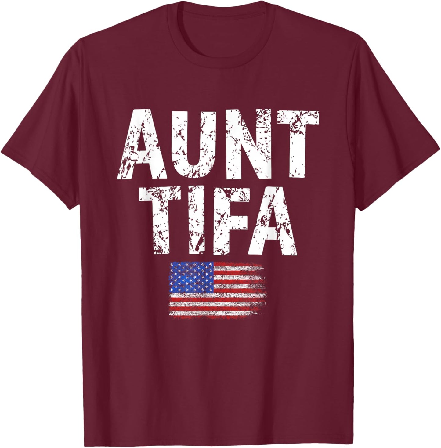 Aunt Tifa T-Shirt - T-Shirt | Maroon