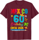 60th Cancun Mexico Birthday Crew 2026 Vacation Matching T-Shirt - T-Shirt | Maroon