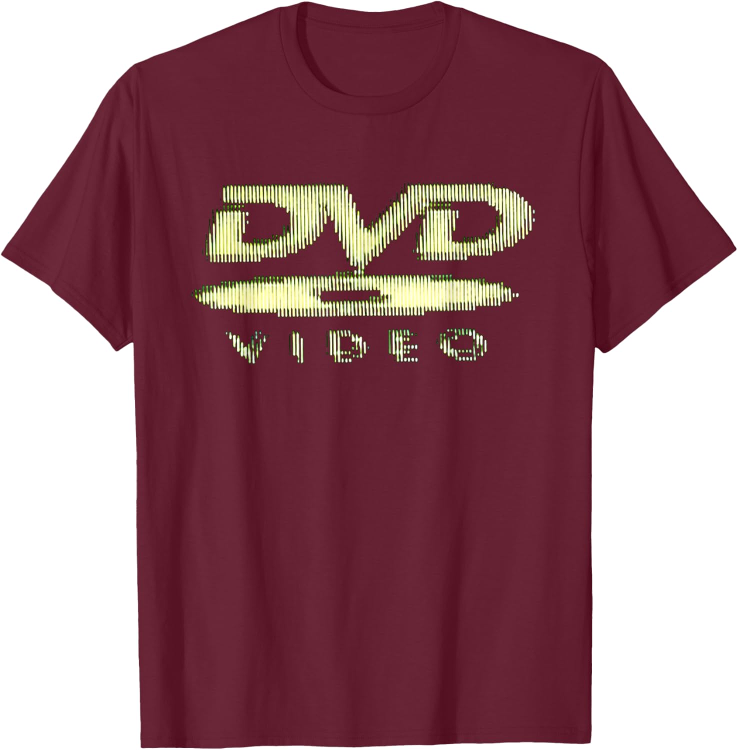 Retro Video Disc Logo Classic Display Nostalgia T-Shirt - T-Shirt | Maroon