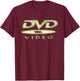 Retro Video Disc Logo Classic Display Nostalgia T-Shirt - T-Shirt | Maroon