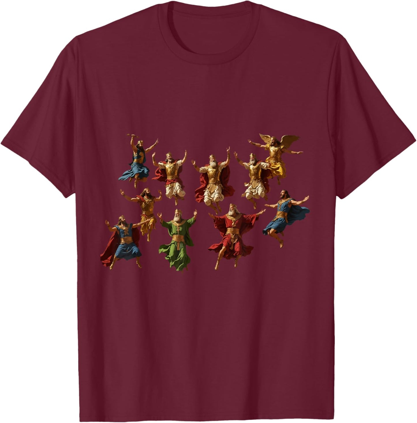 Ten Lords Leaping T-Shirt - T-Shirt | Maroon