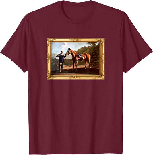 Tony Toasting Pie O My Painting T-Shirt - T-Shirt | Maroon
