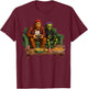 Bigfoot Alien Video Games Men Boys Gaming Sasquatch T-Shirt - T-Shirt | Maroon