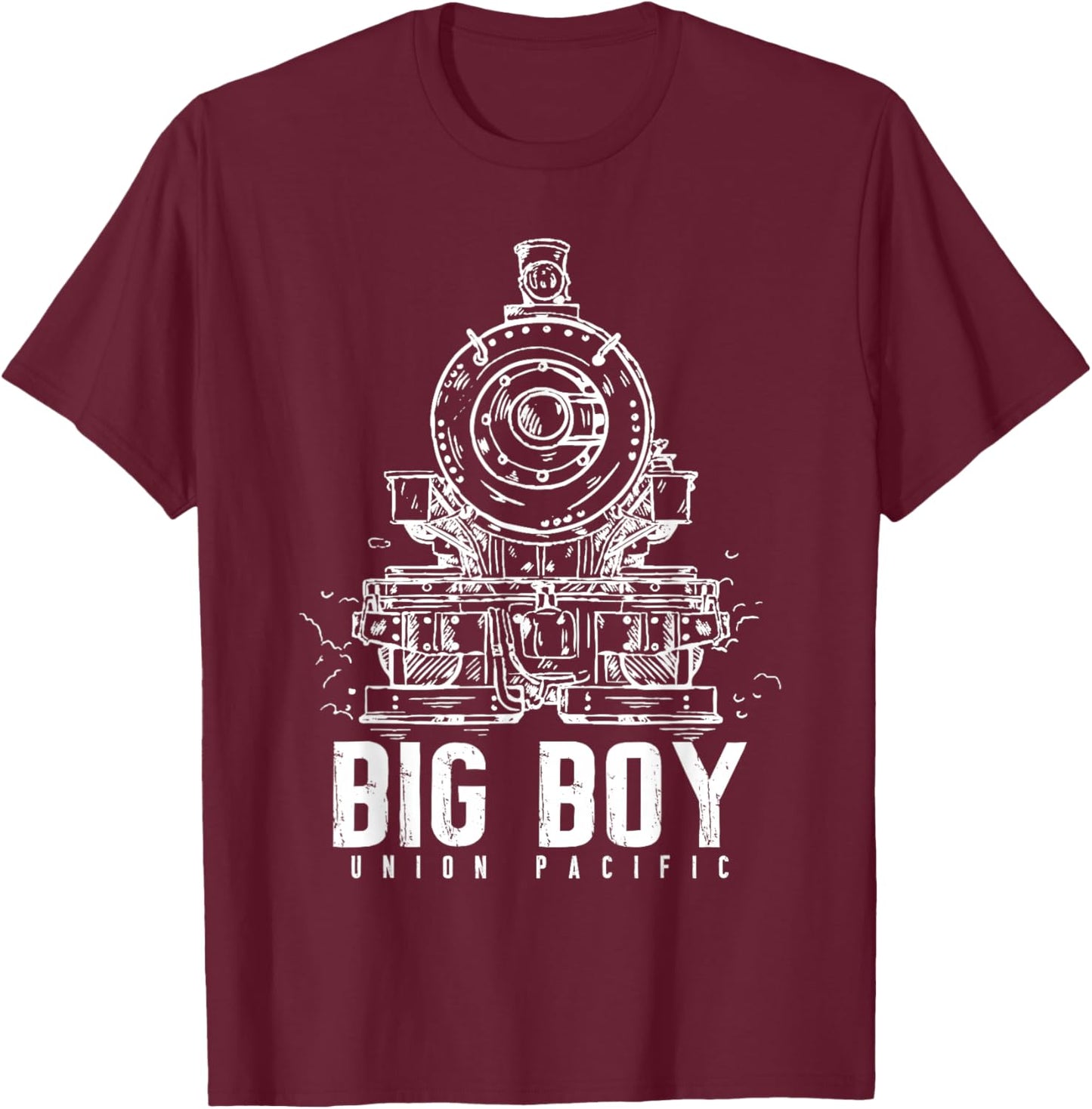 Union Pacific Rail Trail Funny Union Rail Trail Boy 4000 T-Shirt - T-Shirt | Maroon