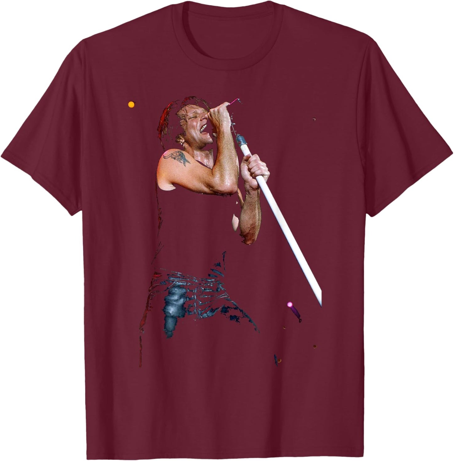 Jon Bon Jovi Keep The Faith Tour 1993 T-Shirt - T-Shirt | Maroon
