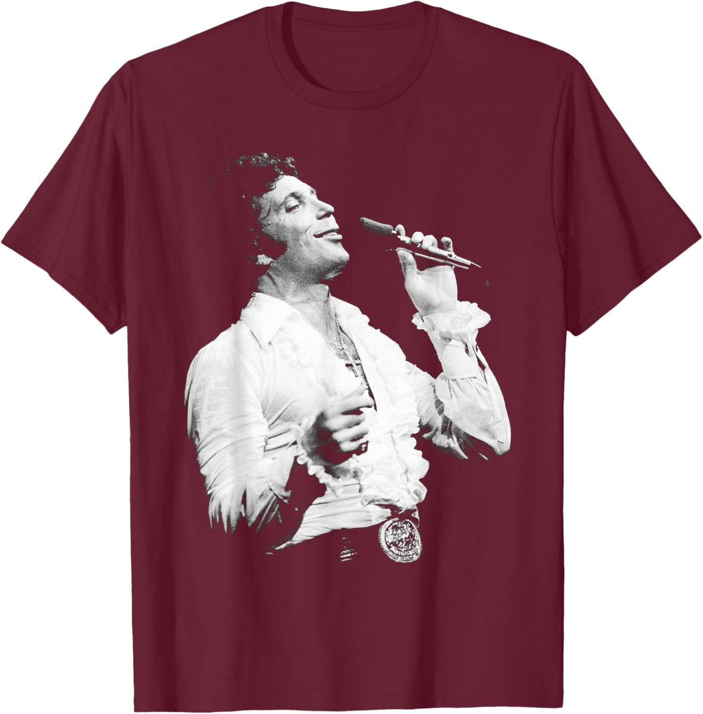 Tom Jones Live Rescue Me Era 1979 T-Shirt - T-Shirt | Maroon