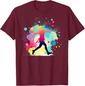Flag Football Graphic, Girls & Women | Flag Football T-Shirt - T-Shirt | Maroon