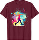 Flag Football Graphic, Girls & Women | Flag Football T-Shirt - T-Shirt | Maroon