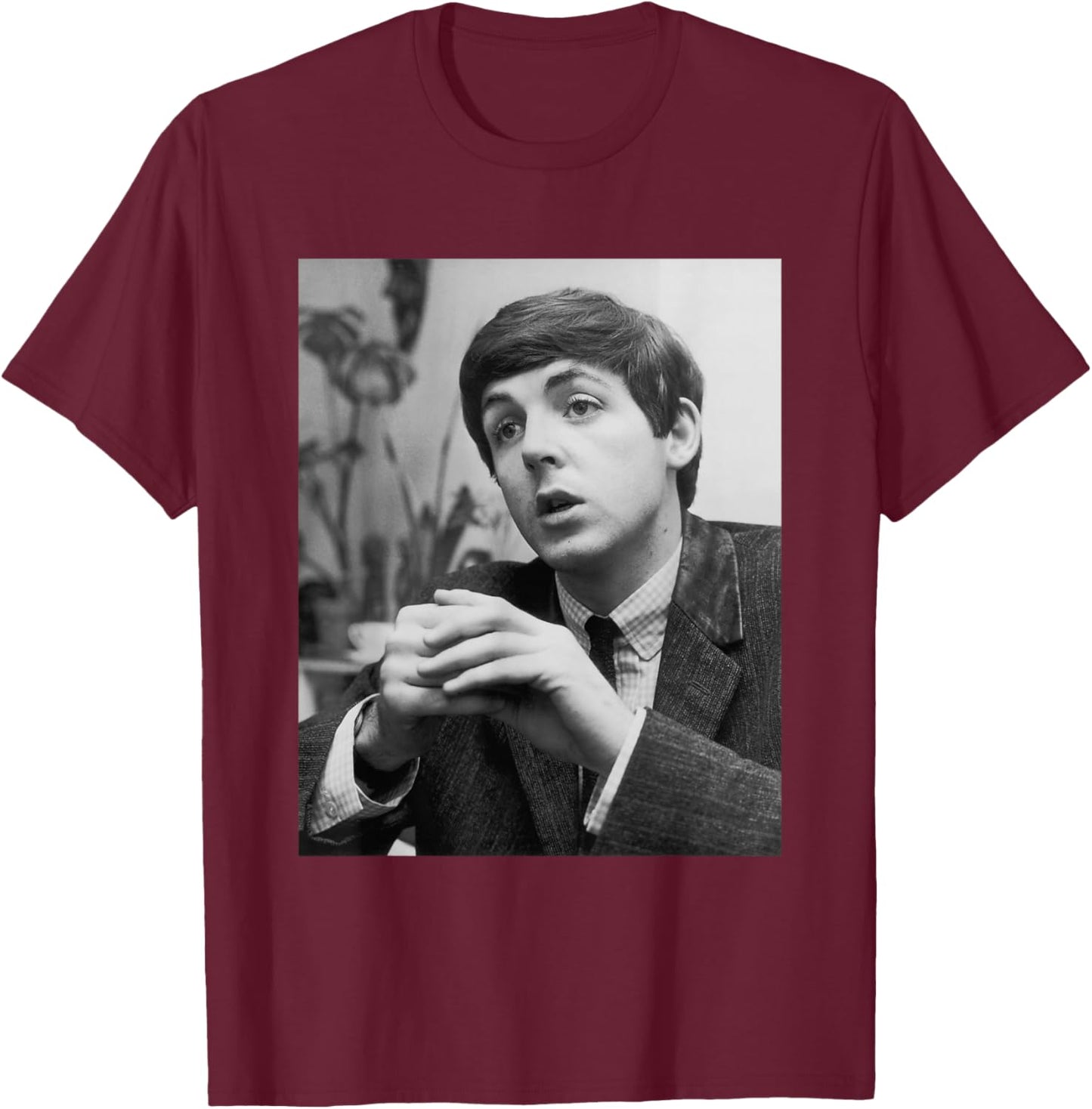 Paul McCartney The Beatles Interview Beatlemania 1963 T-Shirt - T-Shirt | Maroon
