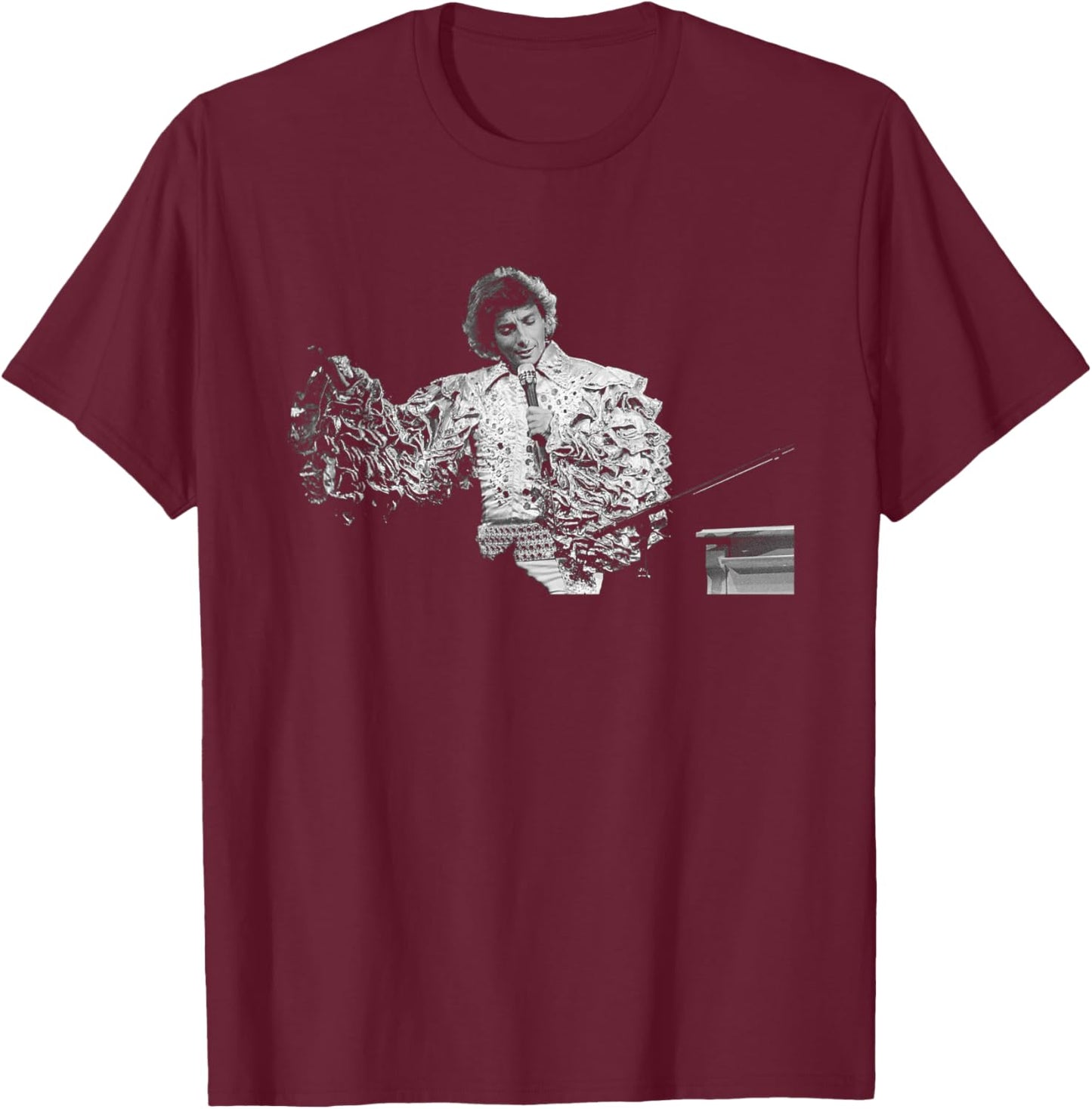 Barry Manilow If I Should Love Again Era 1981 T-Shirt - T-Shirt | Maroon