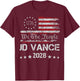 Vance 2028 President 48 US Flag Election We The People 1776 T-Shirt - T-Shirt | Maroon