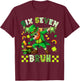 67 Meme 6 7 St Patricks Dabbing Six Seven Bruh 67 Leprechaun T-Shirt - T-Shirt | Maroon