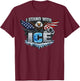 I Stand with ICE Support ICE T-Shirt - T-Shirt | Maroon