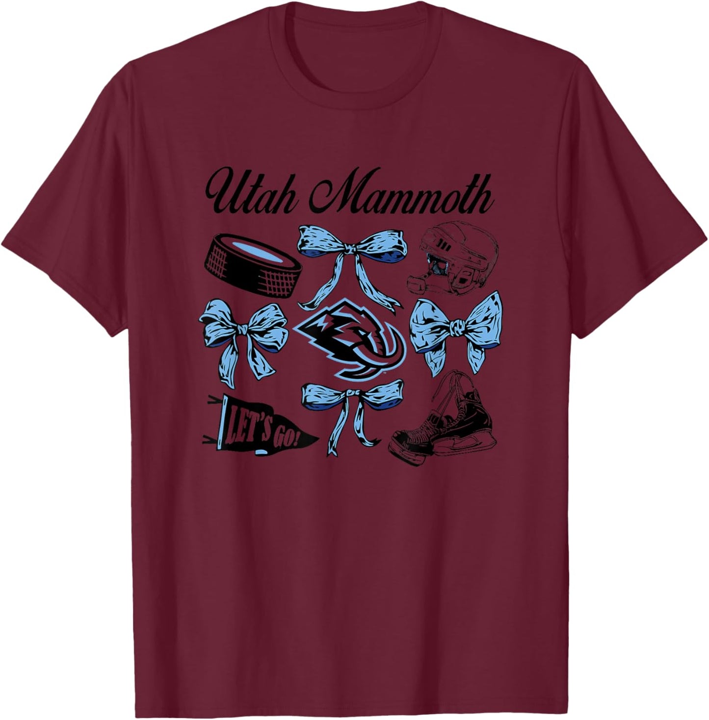 Bows White NHL Officially Licensed T-Shirt - T-Shirt | Maroon