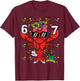 67 Crawfish 6 7 Mardi Gras Meme Kids Girls Women Teacher T-Shirt - T-Shirt | Maroon