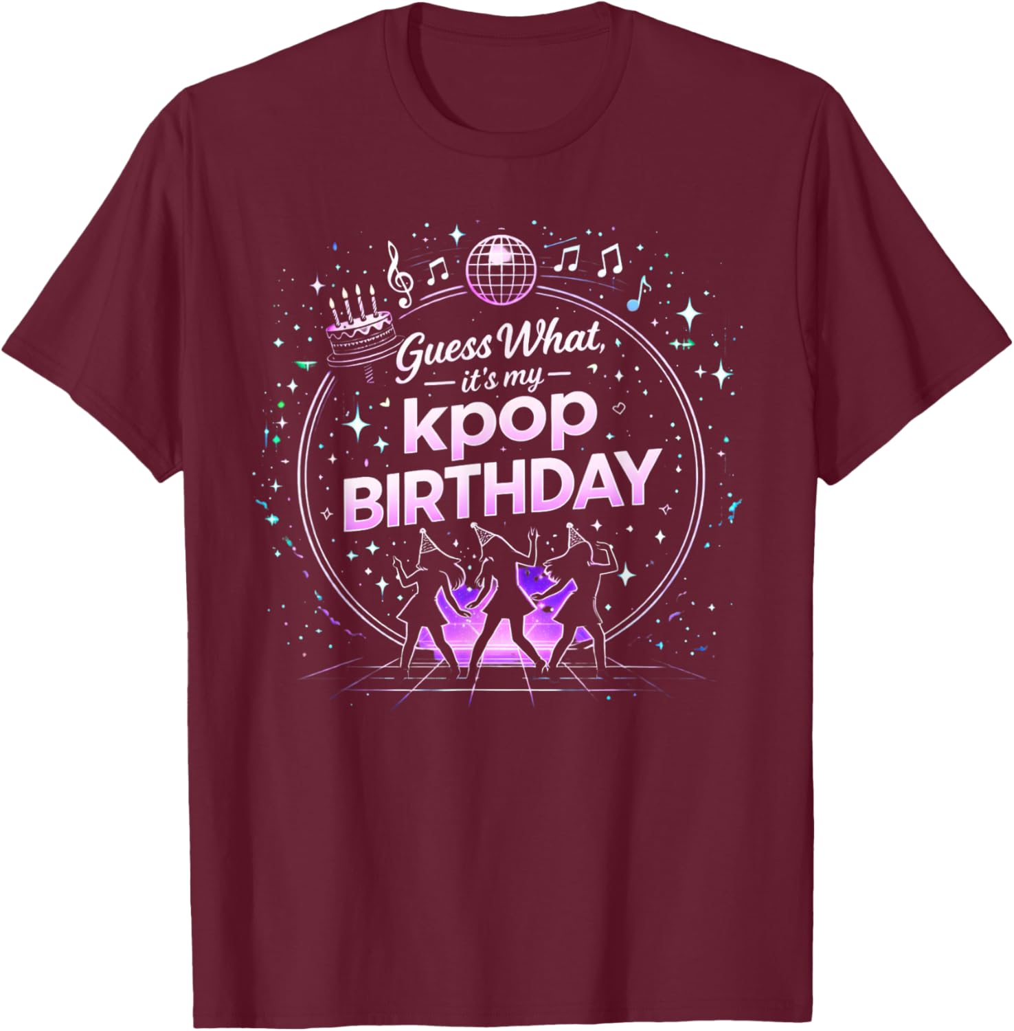 K Pop Birthday Decorations It' My Birthday Boy Kpop Birthday T-Shirt - T-Shirt | Maroon