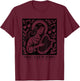 St Cecilia Confirmation 2026 Sing a New Song Linocut Style T-Shirt - T-Shirt | Maroon