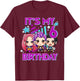 6 Years Old Birthday K pop Kids 6th Birthday Girls K-pop T-Shirt - T-Shirt | Maroon