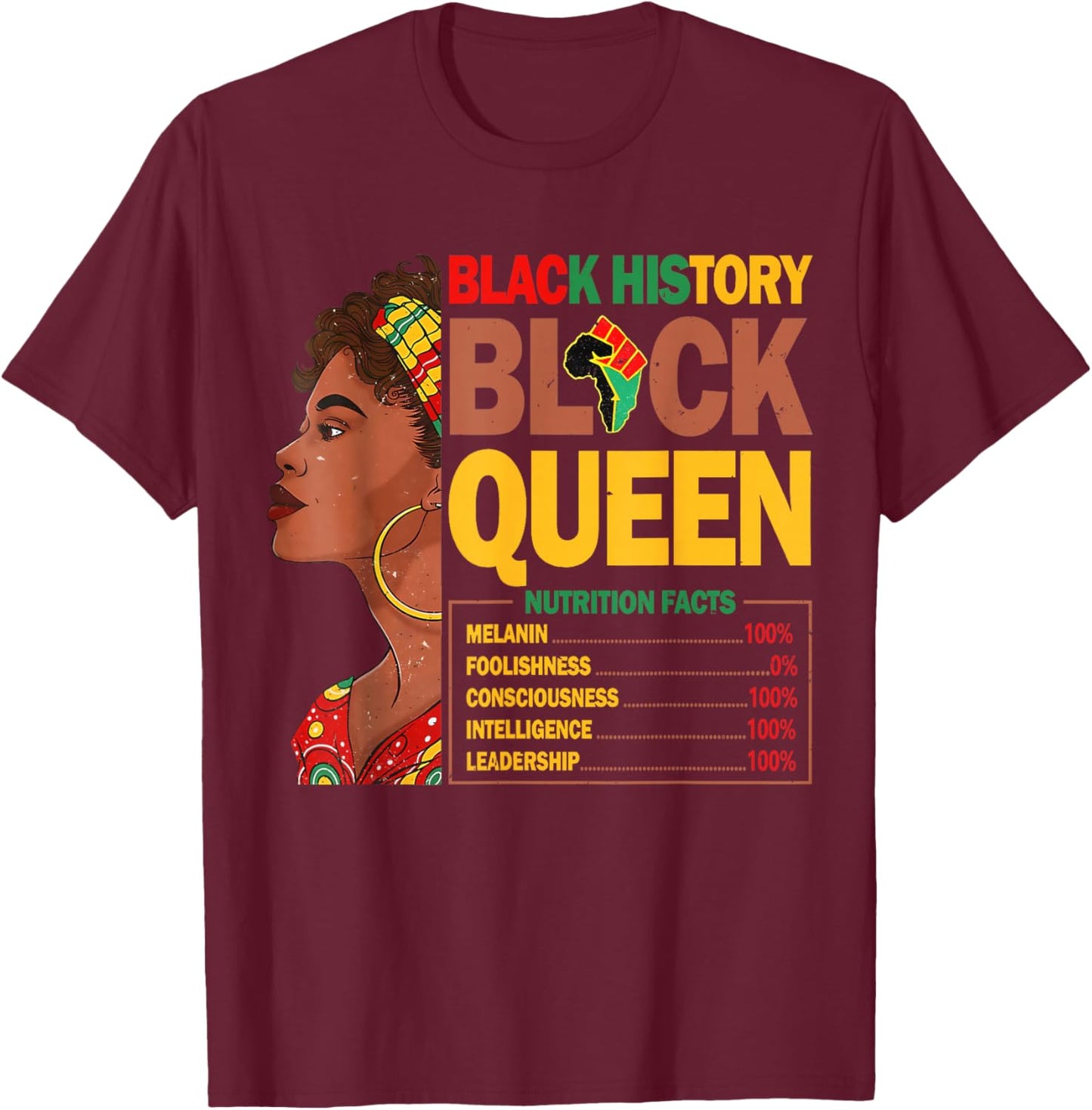 Shirt Black Culture T-Shirt - T-Shirt | Maroon