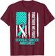 Cervical Cancer Awareness Teal Ribbon Together We Fight Men T-Shirt - T-Shirt | Maroon