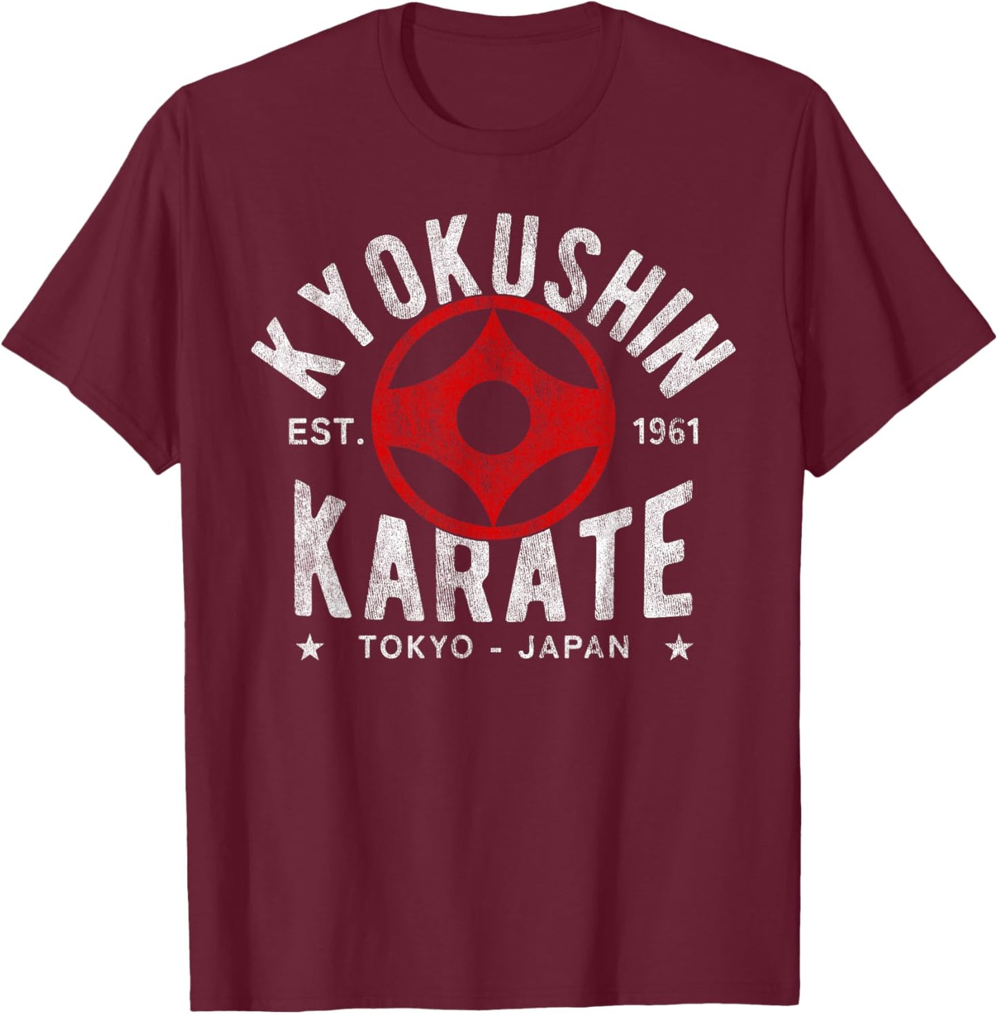 Kyokushin Karate Do Martial Arts Japan Tokyo Vintage T-Shirt - T-Shirt | Maroon