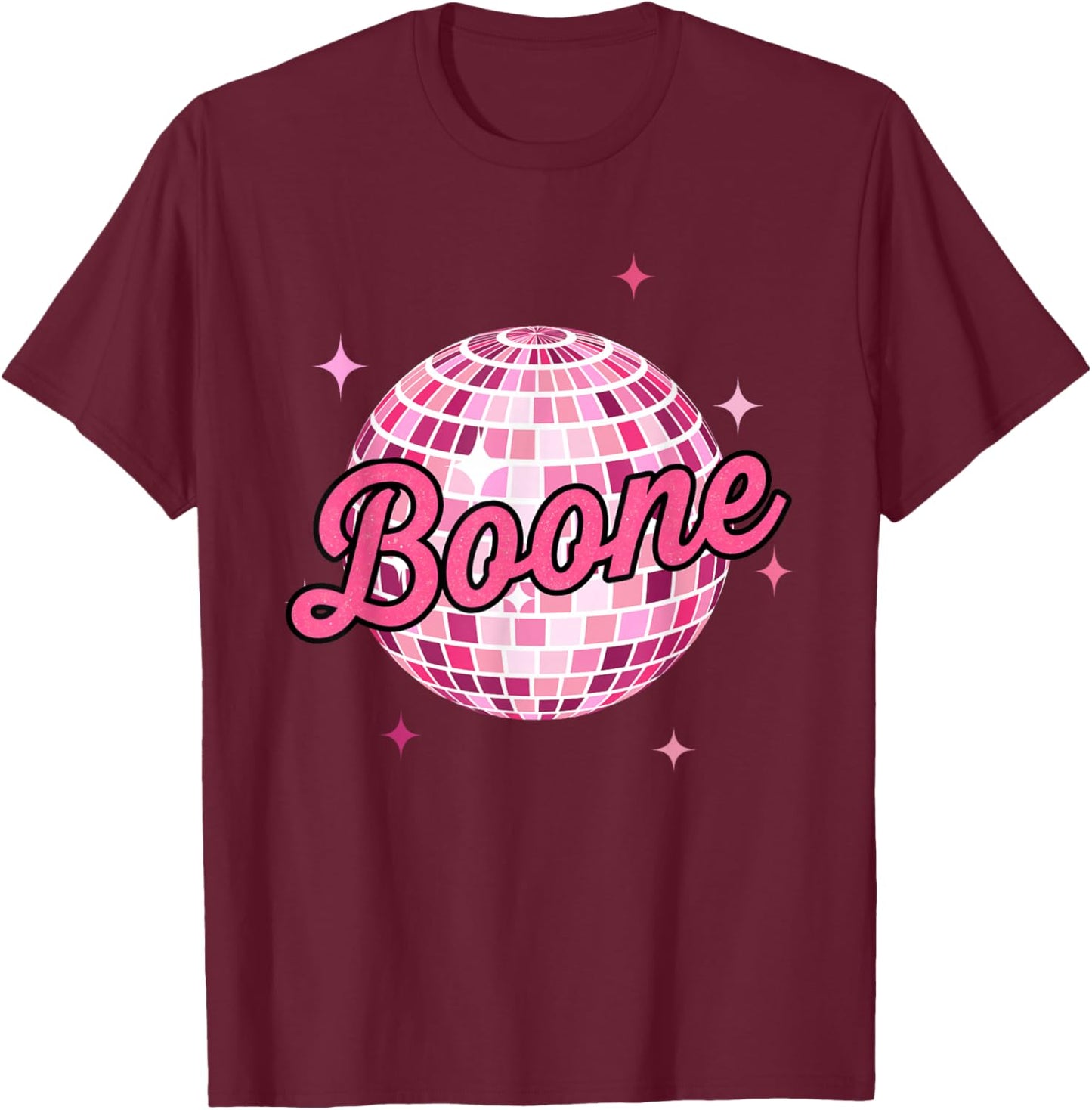 Retro Boonee First Name I Love Boone 80's Vintage T-Shirt - T-Shirt | Maroon