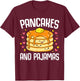 Pancakes and Pajamas Funny Cute Kawaii Pancake Lover Toddler T-Shirt - T-Shirt | Maroon