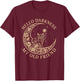Hello Darkness My Old Friend Cat Moon Halloween Design T-Shirt - T-Shirt | Maroon