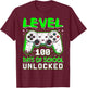 Level 100 Days of School Unlocked Boys 100th Day of School T-Shirt - T-Shirt | Maroon
