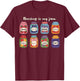 Nursing is My Jam Fun Preschool Nurse Appreciation T-Shirt - T-Shirt | Maroon